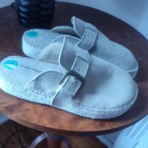 Haute Hippie Aria Tan Suede Clog Espadrilles